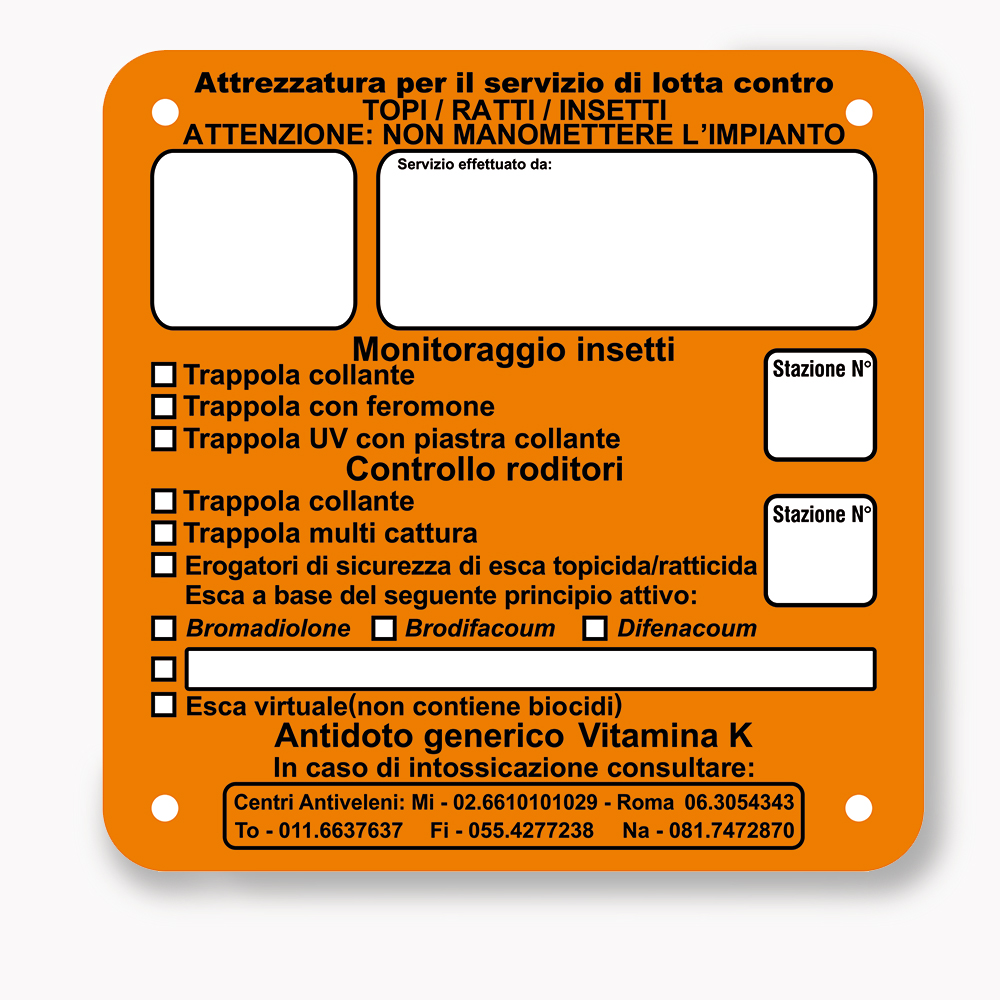 Cartelli Segnaletica Topicida